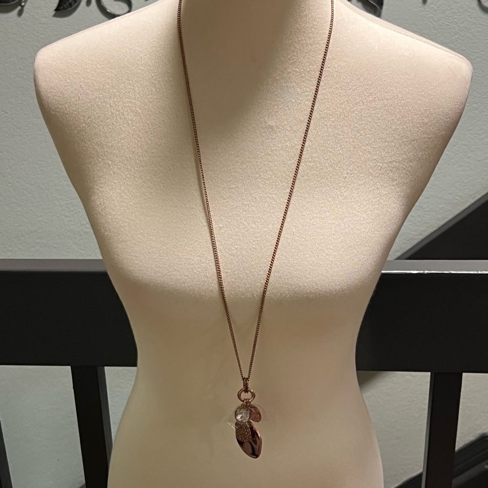 Brand New Premier Designs Elegant Rose Gold Pendant Necklace #PDNK1